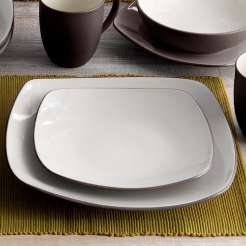 Noritake Colorwave Chocolate 4-Piece Square Place Setting, Service for 1 - color: Chocolate