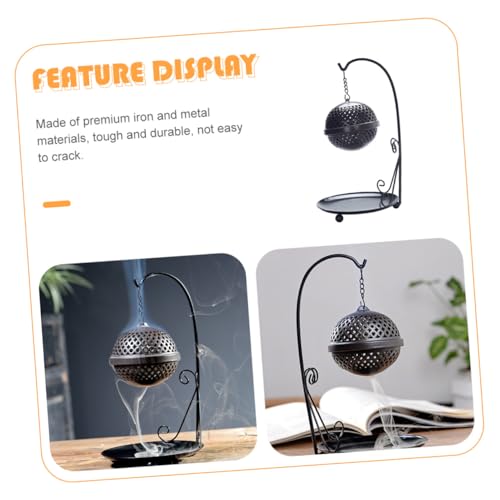 Uonlytech Backflow Incense Burner Waterfall Aromatherapy Holder for Home Decoration Premium Iron Metal Material Stress Relief and Air Purification Easy to Use and Design