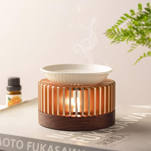 Aromatherapy Aroma Burner Oil Diffuser,Tea Light Candle Holder,Essential Oil Burner,Tealight Wax Warmer Decoration for Bedroom, Living Room, Balcony,Patio