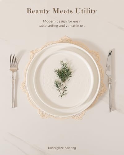 Dinnerware sets plates and bowls sets modern plates,Ceramic Dinnerware Sets,12 Pieces Porcelain Lightweight Plates,Scratch Resistant Dish Set (style - 10, 4 - Set (12pcs)) - color: style - 10