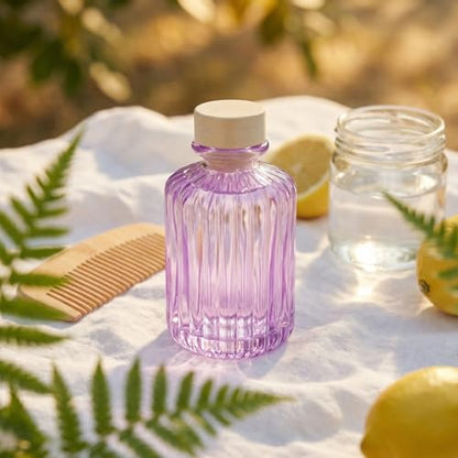 Set of 4 Reed Diffuser Bottle Decorative Bottle Fragrance Empty Glass Bottle