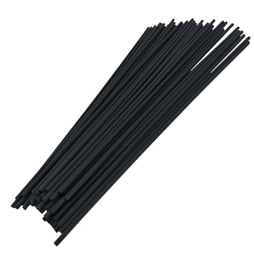 50PCS Black Fiber Reed Diffuser Sticks 12 Inch Long 4mm Diameter Strong Absorption Refill Replacement Reeds for Diffuser Stick Essential Oil Scented Aroma Fragrance Rod for Home Office Spa - color: Black, size: 4mm×30cm-50 PCS