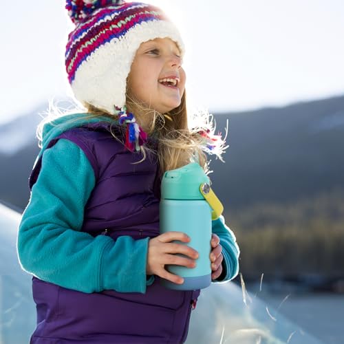 Kerilyn 12oz Kids Water Bottle, Stainless Steel Insulated Water Bottle For Kids, Toddler Cup With Straws Leak-proof, Kids Water Bottles For School Boys Girls, BPA Free, Kitty - color: Kitty