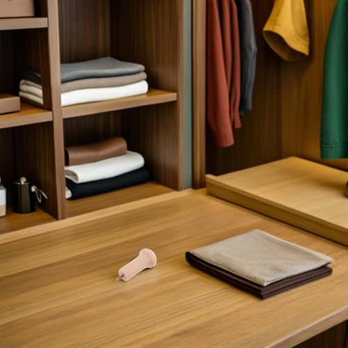 Garneck 12pcs Wooden Wall Hooks for Towel Hanging Unfinished Wood Shaker Peg Rail Hooks with Screws for Home Coat and Hat Storage