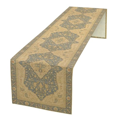 Boho Table Runner,Vintage Geometric Traditional Textured Rustic Farmhouse Bohemia for Home Farmhouse Kitchen Table Dining Coffee Room Garden Party Wedding Decor 13x36in - color: Vintage-22, size: 13x36in