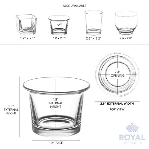 Royal Imports Candle Holder Hanging Oyster Votive Tealight Glass for Wedding, Birthday, Holiday & Home Decoration, Set of 6