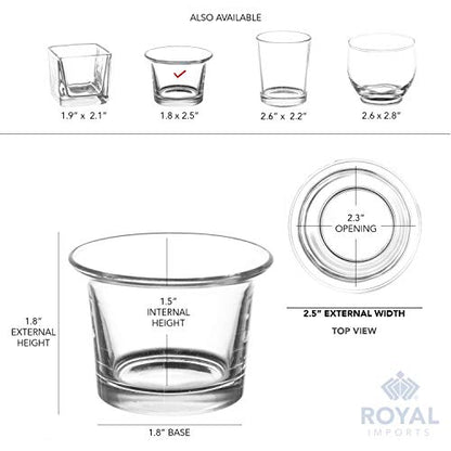 Royal Imports Candle Holder Hanging Oyster Votive Tealight Glass for Wedding, Birthday, Holiday & Home Decoration, Set of 6