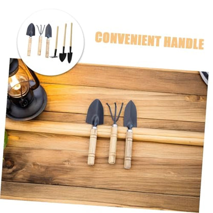 Happyyami 9pcs Mini Garden Tool Set for Indoor Plants and Herb Gardens – Hand Trowels and Cultivators with Metal Blades, Small Handles for Flower Planting and Soil Loosening