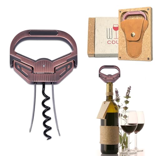 Ah So Wine Opener, Two Prong Vintage Cork Remover, Sleek Design | Specially for Aged Wines,Damage-Free Removal,Premium Sleek Build - color: Sleek-4H