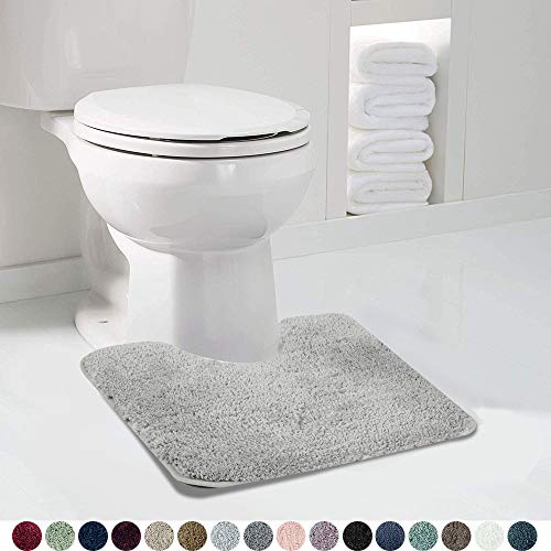 Walensee Shaggy 2 Piece Bath Rug Sets (Light Tan) 20 x 24 U Shape Contour Rug & 20 x 32 Bathroom Rug Machine Wash/Dry Bath Mats Plush Absorbent Bathroom Rugs and Mats Set Non Slip - color: Light Tan