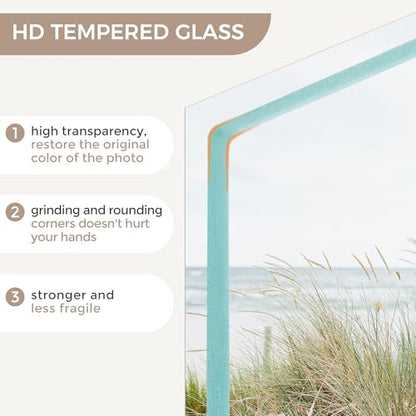 12x16 Solid Oak Wood Picture Frame With Mat - Tempered Glass & Hanging Hardware Included - Walnut, 1 Pack - color: Walnut, size: 12''x16''-1P