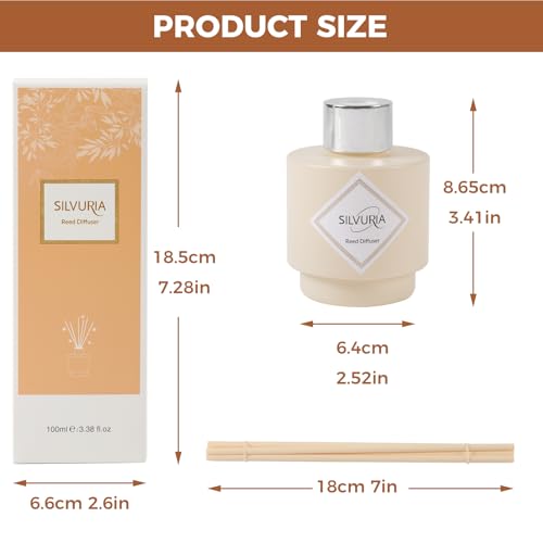 Bamboo Reed Diffuser Set,100ml Scented Oil Diffuser