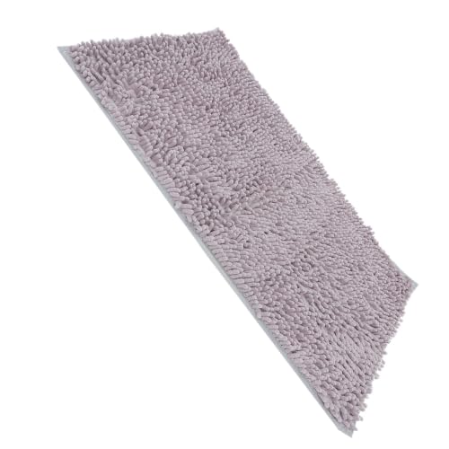 TOYANDONA Non Slip Chenille Bath Mat for Bathroom with Water Absorbent and Exceptional Softness, Stylish Design, Machine Washable, 35.43x23.62in, for Vacation Properties and Vanities