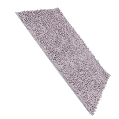TOYANDONA Non Slip Chenille Bath Mat for Bathroom with Water Absorbent and Exceptional Softness, Stylish Design, Machine Washable, 35.43x23.62in, for Vacation Properties and Vanities