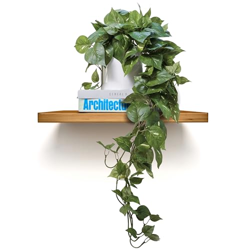 MY ROVALA Silk Plants for Home Decor Indoor in Pot Realistic Artificial Plants Hanging Faux Plants Indoor Fake Potted Plants for Shelves Bedroom Bathroom Trailing Plant, Fake Pothos Ivy (Dark Green) - color: 02 Dark Green