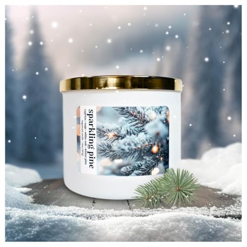 Colonial Candle Sparkling Pine Scented Candle, Holiday Scented Candle - Made in The USA - color: Sparkling Pine