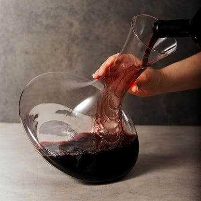 Spiegelau Authentis Crystal Wine Decanter, Modern Carafe for Red and White Wine, Elegant Glass Pitcher for Wedding Gifts, Housewarming, Home Bar Accessories, 53 oz (1.5 Liters), Set of 1 - style: 1.5 L Decanter