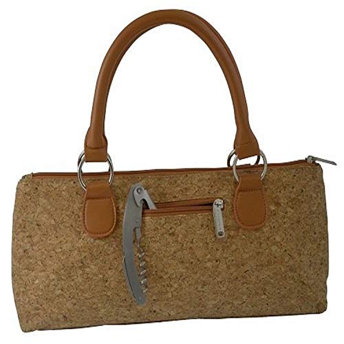 Cork Sassy Wine Clutch, Brown