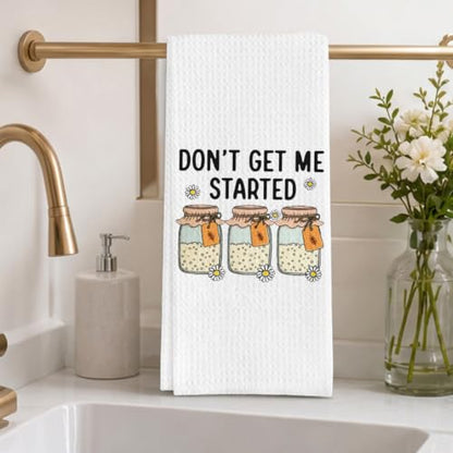 Sourdough Baking Gifts Dish Towels for Women Hostess, Sourdough Bakers Gifts Waffle Weave Kitchen Towels for Bread Lover - color: Baking