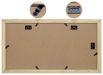 Golden State Art Display (3) 5x7 Pictures, 9x18 White Photo Wood Frame | Solid Wood With Tempered Glass, White Mat,Collage Frame - size: 9x18 White, for (3) 5x7