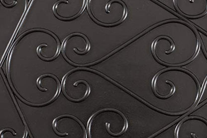 Anji Mountain AMB0BT4F-003 Black Rubber Boot/Shoe Tray with Coir, Fits 4 Pair (46.5" Wide), Tan & Black Insert - color: Tan and Black Insert, size: 46" x 14" x 1.5"