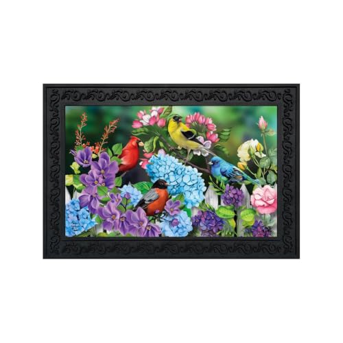 Briarwood Lane Doormat 30x18 Indoor Outdoor Feathered Friends Spring for Spring Doormat - color: Feathered Friends