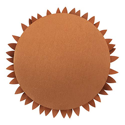Contempo Lifestyles 3D Daisy & Sunflower Decorative Pillow - Flower-Shaped, Solid Mocha - color: Solid Mocha