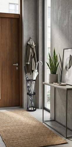 Mango Steam Pluvian™ Soakstone™ Umbrella Holder (Tall, Black) - color: Black, size: Tall Round