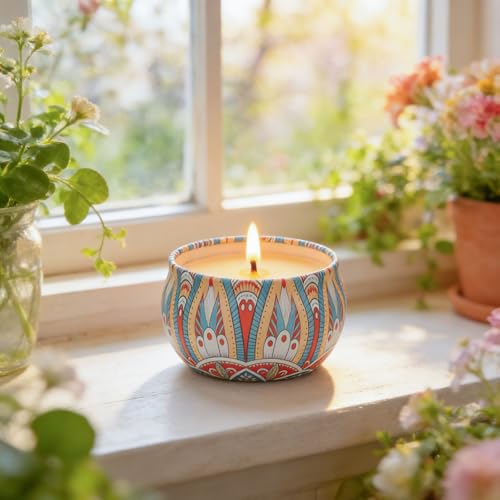 Scented Candles Gift Set, 12 Pack Soy Wax Aromatherapy Candles | 12 Scents, Up To 300-Hour Burn, Gift Box Included, Home Fragrance, Spa Relaxation, Gifts for Women - color: Gray