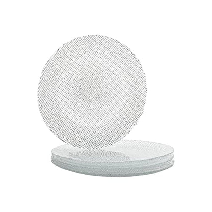 Vikko Elegant Textured Glass Plates - Set of 4 Stackable Salad & Dessert Plates, 8.5 Inch, Dishwasher Safe - style: Set of 4 8.5" Plates