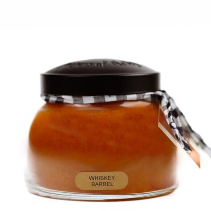 A Cheerful Giver - Whiskey Barrel - 22oz Mama Scented Candle Jar with Lid - Keepers of the Light - 125 Hours of Burn Time, Gift for Women, Brown - size: 22 oz, style: Whiskey Barrel