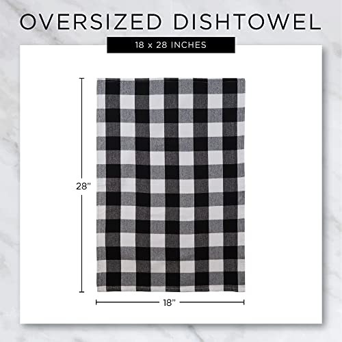 DII Assorted Woven, Kitchen Dishtowel Set, 18x28, Stone Blue, 5 Piece - color: Stone Blue