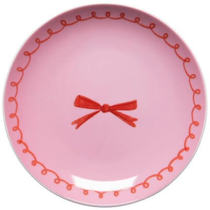 Jubilee Bowtique Porcelain Appetizer Plates, Set of 4 - color: Bowtique