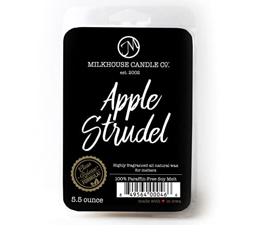 Milkhouse Apple Strudel Soy Wax Melts for Wax Warmer, 5.5 oz | Clean-Burning, Premium Fragrance Oil, Made in the USA - color: Apple Strudel