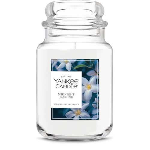Yankee Candle Midnight Jasmine Scented Candle, 22oz Large Jar with up to 150 Hour Burn Time, Giftable - color: Midnight Jasmine, size: Large Jar