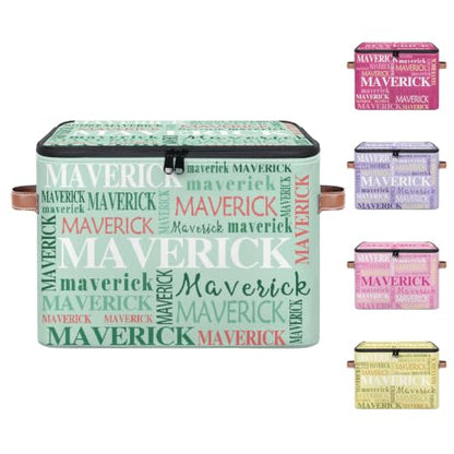 Customized Large Memory Box for Keepsake | Personalized Decorative Keepsake Bin with Name Foldable Memory Bin Keepsakes Gift for Anniversary, Wedding, Birthday