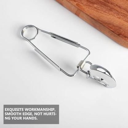 Ipetboom 4 Pack Escargot Tongs Stainless Steel Snail Tong Food Serving Clip Clamp Ergonomic Curved Handle Heat Resistant for Dining Party Buffet 12.59 X 3.93 X 3.14 in - color: 4pcs