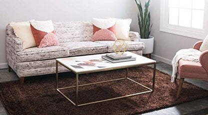 Unique Loom Solid Shag Collection Area Rug (2' x 3' 1" Rectangle, Chocolate Brown) - color: Chocolate Brown, size: 2' x 3'1" (Rectangular)