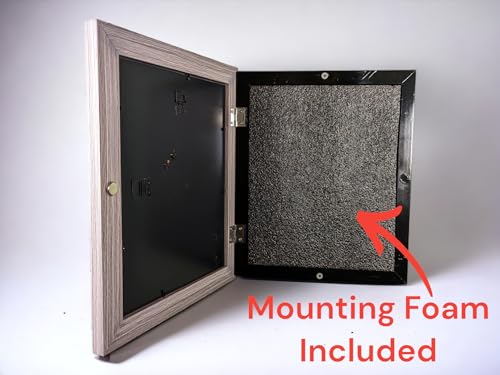 Concealment Picture Frame Hidden Gun - Secret Storage - Hidden Compartment - 8x10-5x7 - color: Grey