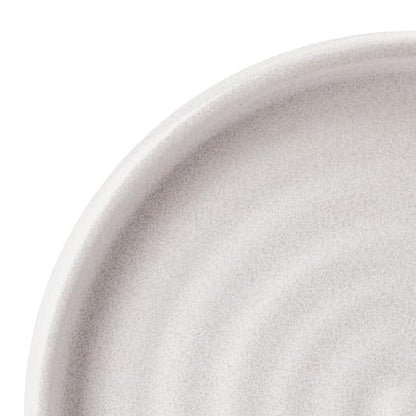 Mikasa Declan 12 Piece Stoneware Dinnerware Set, Service for 4, Modern Plate and Bowl with High Rims for Everyday Use, Beige