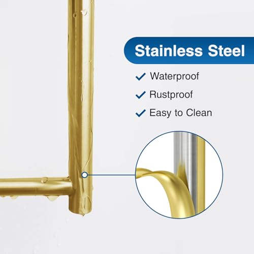 Paper Towel Holder,Self-Adhesive or Drilling， White, 1 Pack | SUS304 Stainless Steel,Kitchen Roll Dispenser Under Cabinet，Wall Mounted Rack - color: Gold