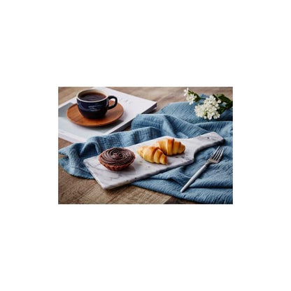 JEmarble 14.7" White Marble Cutting Board - Multi-Purpose Serving Tray and Cheese Board