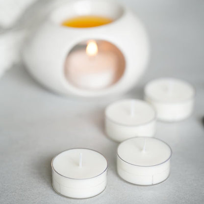 4 Pcs Clear Glass Tealight Candle Holders - Small Votive Candle Jars for Wedding Centerpieces Reception Table Decor Party Dinner
