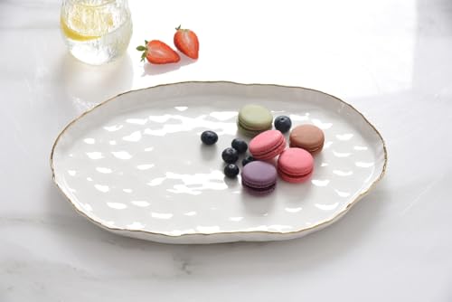 Pampa Bay Portofino Medium Oval Platter, 14.25" x 9" x 1" - size: 14.25 x 9