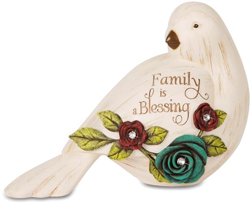 Pavilion Gift Company 41043 Simple Spirits Family Bird Figurine, 4-Inch,Beige