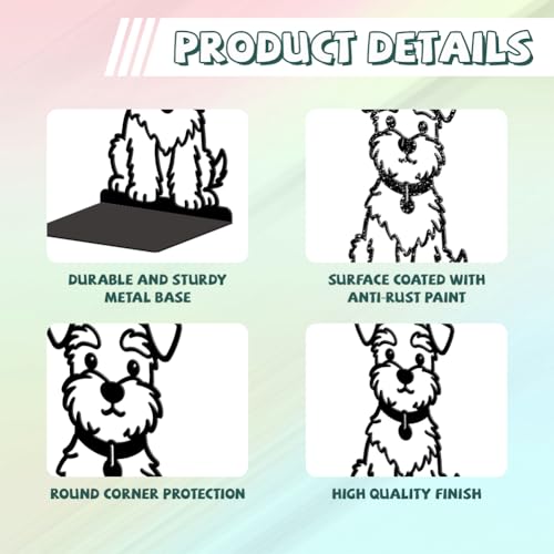 5.3"x4.3"x7.9" Metal Bookends, Heavy Duty Book Ends for Shelves | Cute Shanari Dog Theme Cast Iron Book Supports, 1 Pair Decor Stoppers for Desk, Library, Office & Home Shelves - style: Cute Shanari Dog