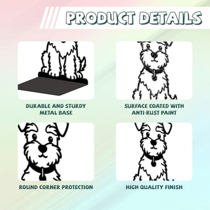5.3"x4.3"x7.9" Metal Bookends, Heavy Duty Book Ends for Shelves | Cute Shanari Dog Theme Cast Iron Book Supports, 1 Pair Decor Stoppers for Desk, Library, Office & Home Shelves - style: Cute Shanari Dog