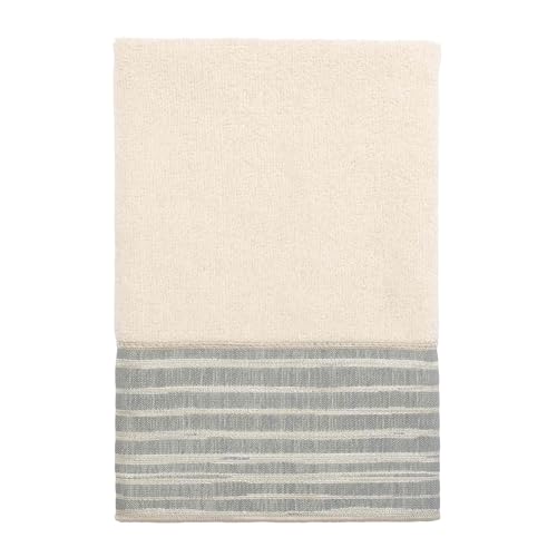 Avanti Linens - Fingertip Towel, Soft & Absorbent Cotton Towel (Weston Collection, Ivory) - color: Ivory, size: Fingertip Towel