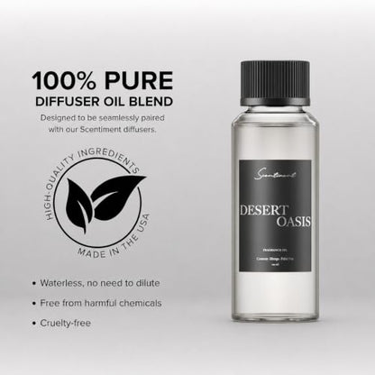 Scentiment Tropical Resort Diffuser Oil - Fragrance Oil Refill - 4.06 fl oz | Premium Hotel Scent with Notes of Bergamot, Magnolia & Oud, hotel-inspired aromatherapy home fragrance oil, for air diffusers - size: 4.06 Fl Oz (Pack of 1)