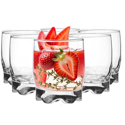 Glasmark Krosno Glasses Set of 6 0.25 Litre Cocktail Glasses Cocktail Drinking Glasses Water Glasses Dishwasher Safe Children's Glasses Small Glasses Juice Glasses 6 x 250 ml